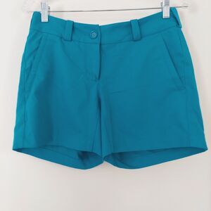 Womens Nike Golf Tour Performance Dri Fit Shorts Teal Blue Size 2 / 5” inseam